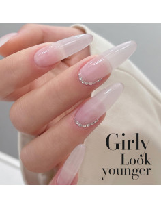 Esmalte en Gel Doble Ritmo 15ml Color Lechoso Pastel Claro 2