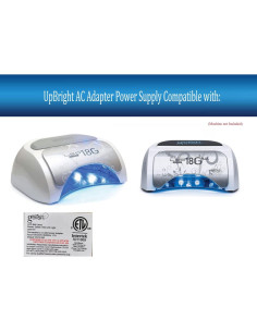 Adaptador AC/DC 12V UpBright para Lámpara Gelish 18G 36W 2