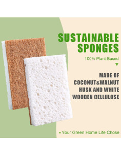 Esponjas de Cocina Ecológicas PANYEE - 12 Unidades Biodegradables 2