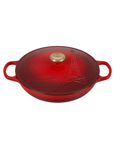 Braiser de Hierro Fundido Enameled Le Creuset 3.3 L Cerise