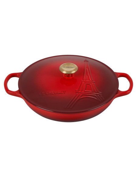 Braiser de Hierro Fundido Enameled Le Creuset 3.3 L Cerise