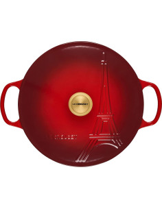 Braiser de Hierro Fundido Enameled Le Creuset 3.3 L Cerise 2