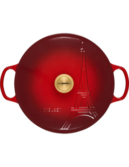 Braiser de Hierro Fundido Enameled Le Creuset 3.3 L Cerise