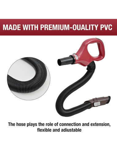 Mango de Manguera de Reemplazo Gygbvo ZU560 Rojo para Shark