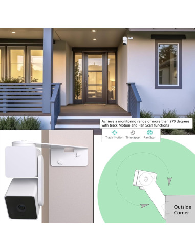 Soporte de esquina para cámara Wyze Cam Pan V3 - Aluminio