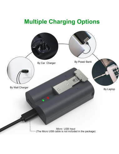 2 Baterías Recargables 6040mAh Labensanwa para Timbre Ring