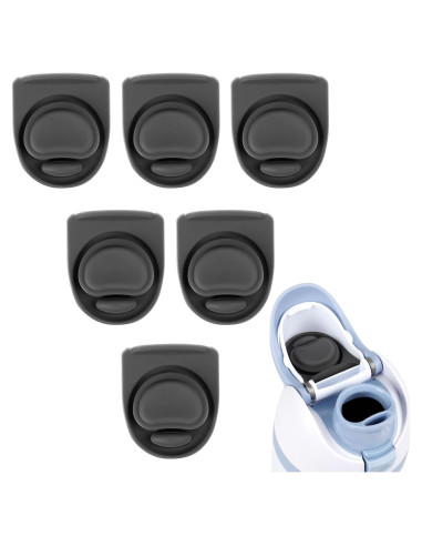 6 Tapones de Silicona Reemplazo Owala FreeSip 0.47-1.18L Gris