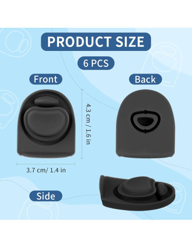 6 Tapones de Silicona Reemplazo Owala FreeSip 0.47-1.18L Gris