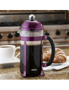 Cafetera Prensa Francesa BonJour Maximus 8 Tazas Púrpura 2
