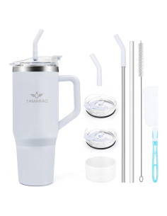 Taza aislada de 1.18 L Tamarac con asa y tapa a prueba de fugas