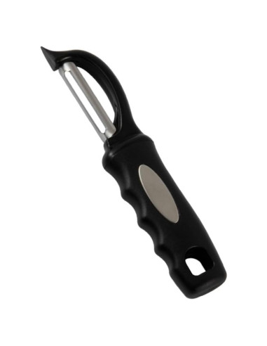 Pelador de Verduras Giratorio Genérico - Acero Inoxidable Negro