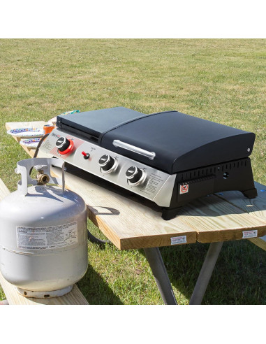 Parrilla de Gas Propano Royal Gourmet PD1305H 3 Quemadores 3-en-1