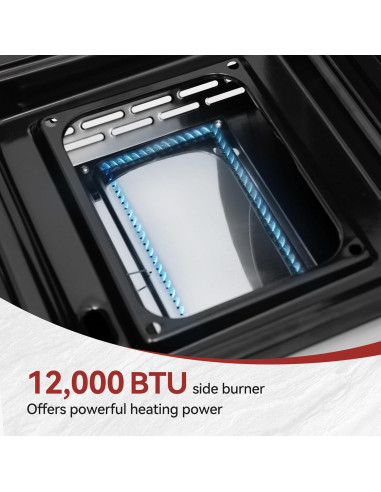 Parrilla de Gas Propano Royal Gourmet PD1305H 3 Quemadores 3-en-1