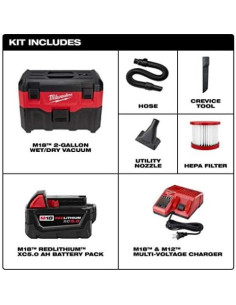 Aspiradora Húmeda/Seca Milwaukee 0880-20P 350W 7.57L 2