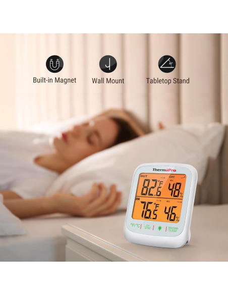 Termómetro Inalámbrico ThermoPro TP260B para Interior y Exterior Termómetro Inalámbrico ThermoPro TP260B para Interior y Exterior