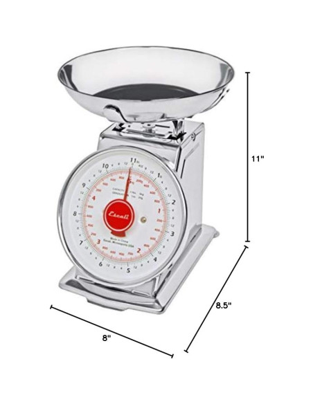 Balanza Mecánica Escali DS115B Acero Inoxidable 4.99kg