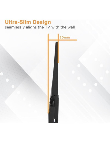 Soporte de Pared para TV Stellar Mounts QN65QN90B 1.4" Acero