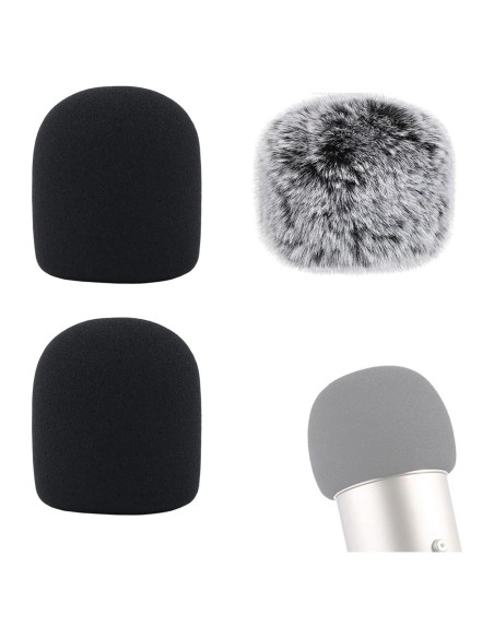 Cubierta de espuma para micrófono Blue Yeti y Yeti Pro - 3 piezas