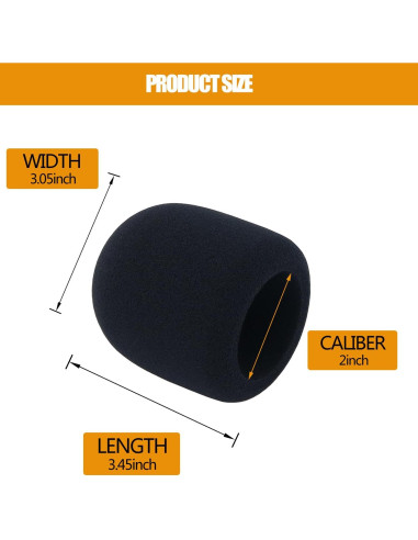 Cubierta de espuma para micrófono Blue Yeti y Yeti Pro - 3 piezas