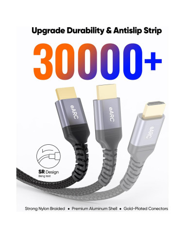 Cable HDMI eARC 8K 1.0m ZeniKon Ultra Alta Velocidad