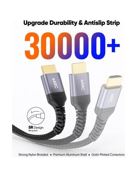 Cable HDMI eARC 8K 1.0m ZeniKon Ultra Alta Velocidad