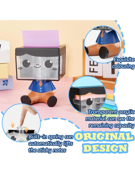 Dispensador de Notas Adhesivas Pop-up Dormercy Azul 7.62x7.62 cm