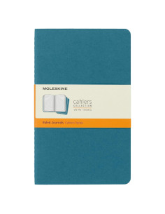 Cuaderno Moleskine Cahier Grande Azul Brisk 80 Páginas