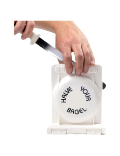 Cortador de Bagels Halve Your Bagel Blanco Apto para Lavavajillas