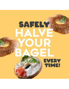Cortador de Bagels Halve Your Bagel Blanco Apto para Lavavajillas 2