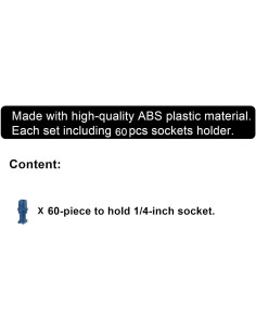 Soporte de Enchufe ZONA LIBRE 60 Piezas 1/4 Pulgada Plástico 2