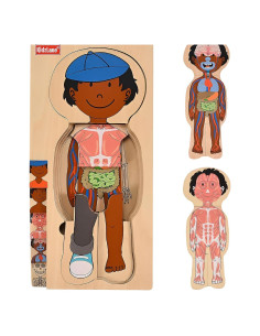 Rompecabezas de Madera Kidzlane Cuerpo Humano 29 Piezas