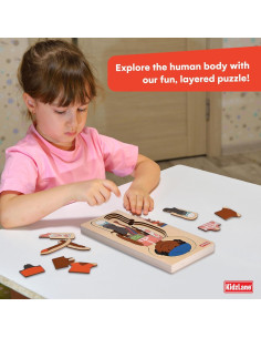 Rompecabezas de Madera Kidzlane Cuerpo Humano 29 Piezas 2