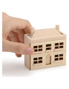 Casa de Muñecas Miniatura Cutemini 1:12 Madera Vintage