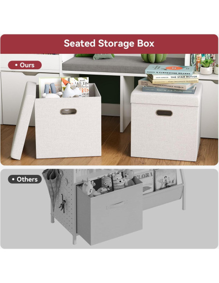 Rincón de Lectura para Niños ONEINMIL 170 cm con Estantería y Cojín