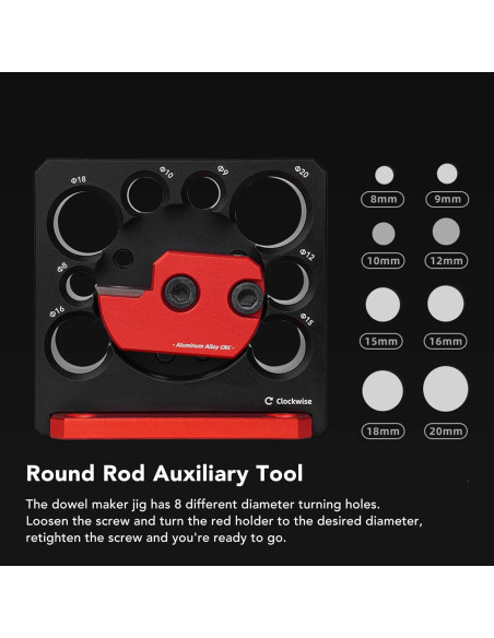 Plantilla para Espigas de Carburo Focket, 8 Agujeros 8-20mm