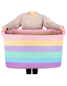 Cesta de Almacenamiento Extra Grande MINTWOOD 75L 56x43x30cm