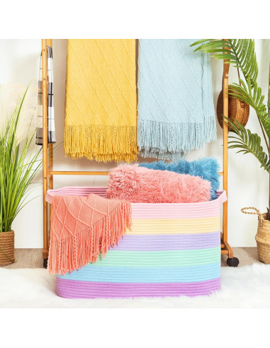 Cesta de Almacenamiento Extra Grande MINTWOOD 75L 56x43x30cm