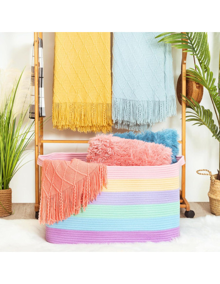 Cesta de Almacenamiento Extra Grande MINTWOOD 75L 56x43x30cm