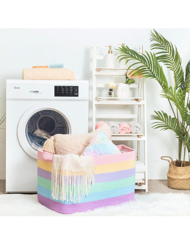 Cesta de Almacenamiento Extra Grande MINTWOOD 75L 56x43x30cm