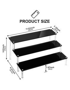 Soporte Acrílico UQW para Exhibición de Postres y Perfumes 30x8cm 2