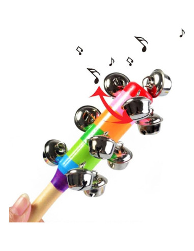 6 Piezas Campanas de Madera ZEAVOLA con Sonido para Niños