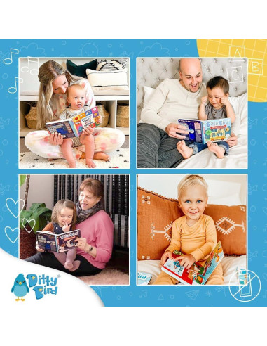 Libro Sonoro para Bebés Ditty Bird en Blanco y Negro 0-3 Años