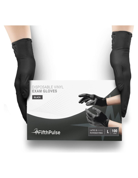 Guantes Desechables de Vinilo FifthPulse 100 Unidades Sin Polvo