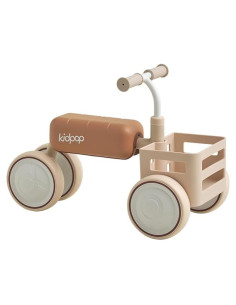 Bicicleta de Equilibrio KIDPOP TOAST 4 Ruedas Beige 10-36 Meses