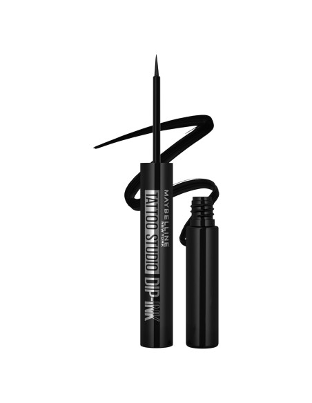 Delineador Líquido a Prueba de Agua Maybelline Trazado Negro 1.7g Delineador Líquido a Prueba de Agua Maybelline Trazado Negro 1.7g
