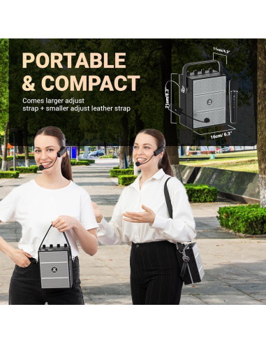 Altavoz Bluetooth WinBridge S97 60W con Micrófonos Inalámbricos