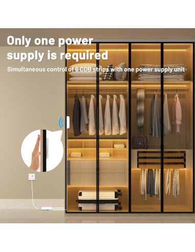 Tira LED COB Flexible 1.00m Li - 6 Rollos 3000K Regulable