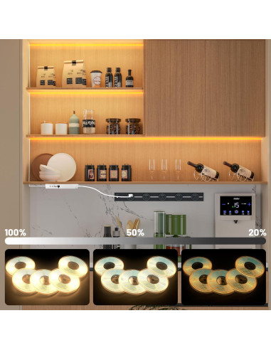 Tira LED COB Flexible 1.00m Li - 6 Rollos 3000K Regulable