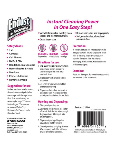Endust Limpiador de Pantallas y Electrónicos Spray 181g