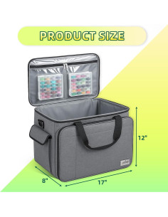 Funda para Máquina de Coser JJRING Gris Resistente y Portátil 2